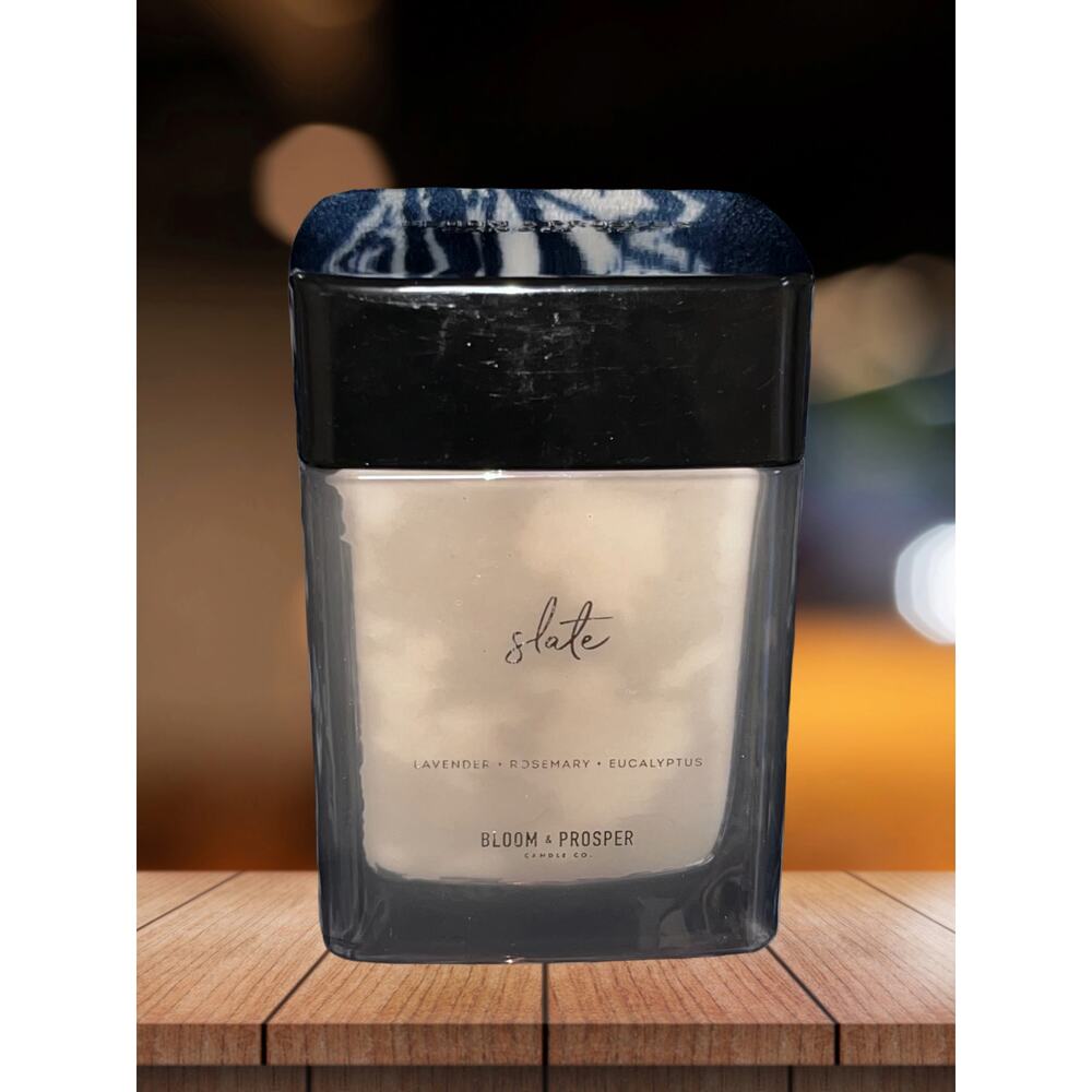 NEW! Bloom & Prosper Slate Candle 10.8 oz (Lavender, Rosemary, Eucalyptus)